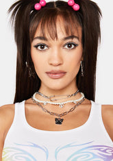 Clipped Wings Layered Necklace