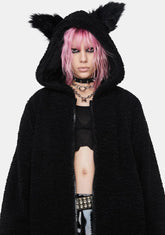 Wooly Loose Medium Length Coat