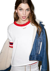 Cropped Varsity Sweatshirt