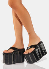 Zip It Platform Sandals