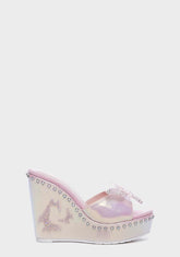Pink Butterfly Fairy Wedges