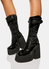 Plateau High-Top Boots