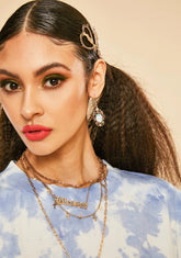 Cupid's Calling Frame Drop Earrings