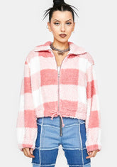 Sweet Get The Phone Plaid Jacket