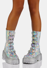 Holographic Ice Breaker Combat Boots