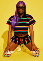 Strutting By Life Rainbow Short Set