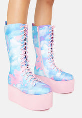 Pastel Qloud Kaos Hi Platform Boots