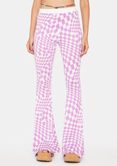 Lilac Beat You To It Flare Pants