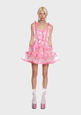 Charming Illusions Bow Mini Dress