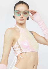 Technotopia Flip Sequin Top