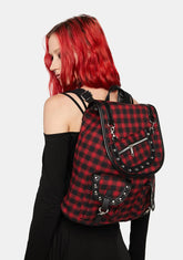 Yamy Tartan Backpack