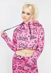 Capture The Bag Crop Hoodie