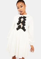 Pisces Velvet Smock Mini Dress