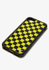 Yellow Checkers iPhone Case