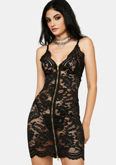 Yes Of Course Lace Mini Dress