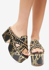 Barstyn Snakeskin Platforms