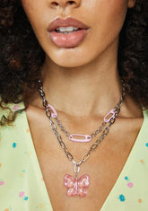 Safe And Sound Butterfly Chain Necklace