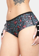 Vines Floral Boyshort Panties