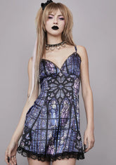 Spiritual Sacrilege Satin Dress