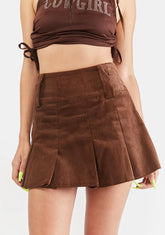 Y2K Corduroy Mini Skirt