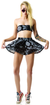 Bandana Flare Shorts