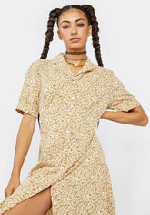 Honey Starstruck Meadow Midi Shirt Dress