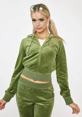 Super Greens Classic Velour Hoodie