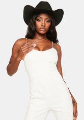 Western Style Denim Jumpsuit