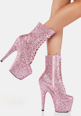 Pink Adore-1020Gwr Platform Boots