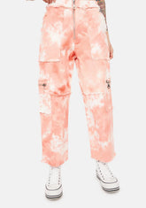 Conscious Tie Dye Denim Cargo Pants