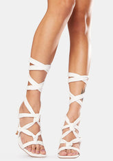 Convo Knotted Lace Up Stiletto Heels