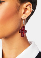 Scarlet Cross Tales Earrings