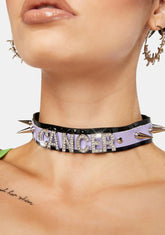 Trust The Vibes Spike Choker