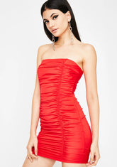 Hott Viral Wifey Ruche Dress