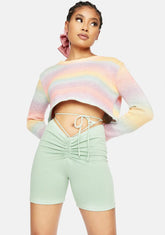 Sage Chill Truths Wrap Biker Shorts