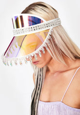 Purple Holographic Advize Me Visor Hat