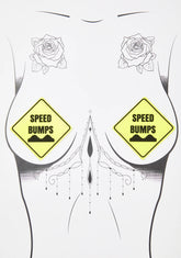 Yellow UV Speed Bump Pasties