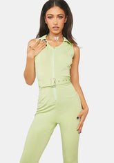 Lush Beachside Dinner Jumpsuit