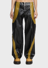 Factory Vegan Leather Trousers