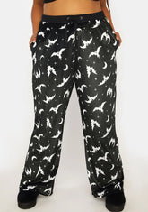 Plus Bat Behavior Velvet Track Pants