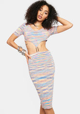 Sweet Scene Crochet Midi Dress