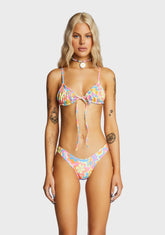 Ruched Bralette Bikini Top - Lovey Dovey
