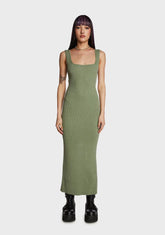 Ready To Mingle Midi Dress - Green