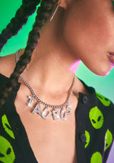 I Am Who I Am Rhinestone Necklace