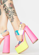 Support Iridescent Heels