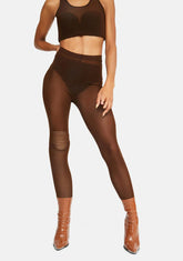 Chocolate Always The Baddest Sheer Leggings