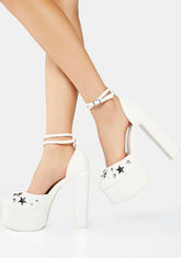Starry Platform Heels