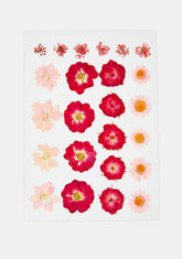 Red & Pink Flower Body Sticker Set