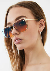 Clear Vision Rectangle Sunglasses