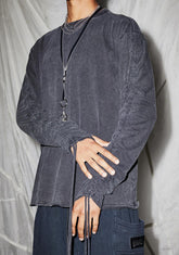 Reverb Unisex Ruched Sleeve T-Shirt